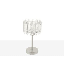 Lampe de bureau Romimex Argenté Métal verre 13 x 26 x 13 cm E14