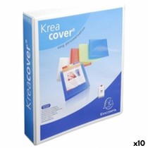 Reliure à anneaux Exacompta KREACOVER Blanc A4+ (10 Unités)