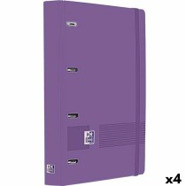 Ringbuch Oxford LIVE&GO Lila A4+ (4 Stück)