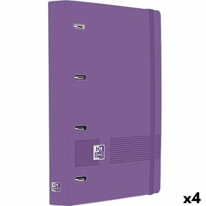Ringbuch Oxford LIVE&GO Lila A4+ (4 Stück)