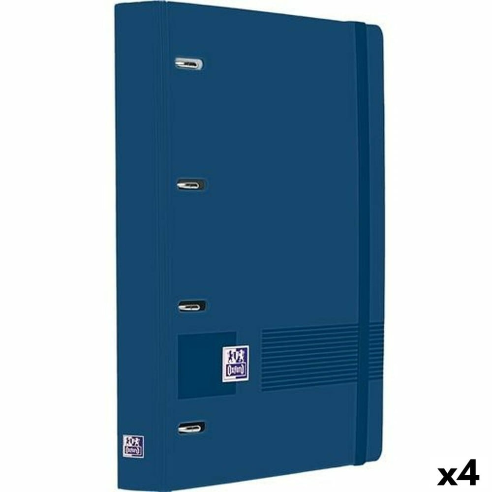 Ringbuch Oxford LIVE&GO Marineblau A4+ (4 Stück)