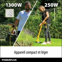 Tondeuse à gazon électrique Powerplus POWXG62205T 1300 W 220-240 V 32 cm 32 L