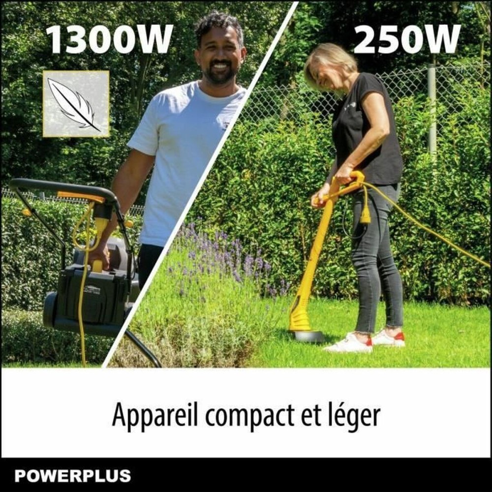 Tondeuse à gazon électrique Powerplus POWXG62205T 1300 W 220-240 V 32 cm 32 L