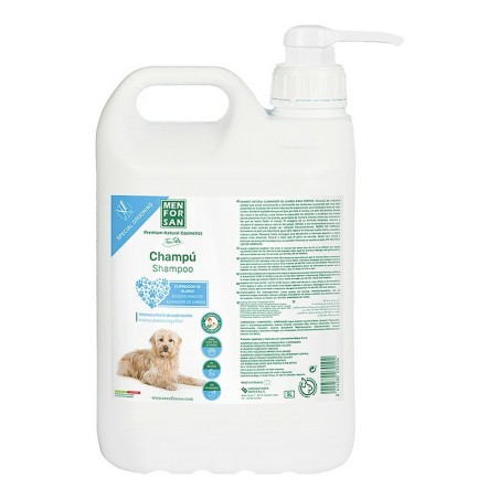 Shampoing pour animaux de compagnie Menforsan Talc en poudre 5 L Chien Élimination des odeurs