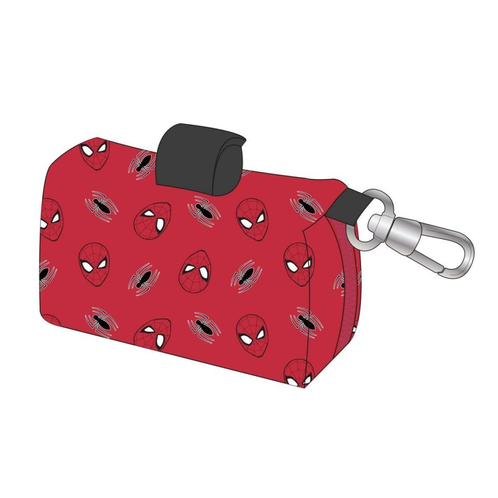 Bag Dispenser Spider-Man Red 9,0 x 21,0 x 3,0 cm