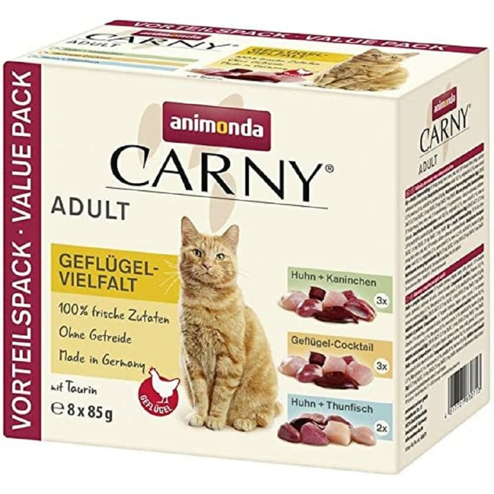 Aliments pour chat Animonda Carny Adult Poultry mix 8 x 85 g