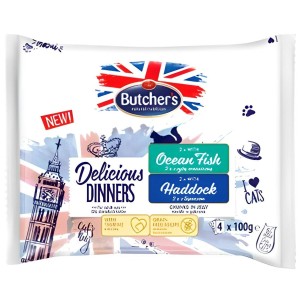 Cat food Butcher's Delicious Fish 4 x 100 g