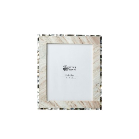 Photo frame Romimex Brown Marble MDF Wood 27 x 32 x 3 cm