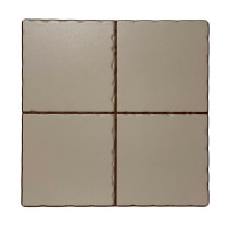 Table Mat Versa Beige Ceramic (20 x 20 cm)