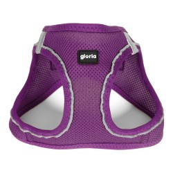 Harnais pour Chien Gloria Air Mesh Trek Star Réglable Violet L (33,4-35 cm)