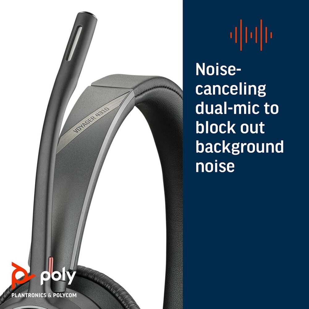 Headphones Poly 77Y97AA Black