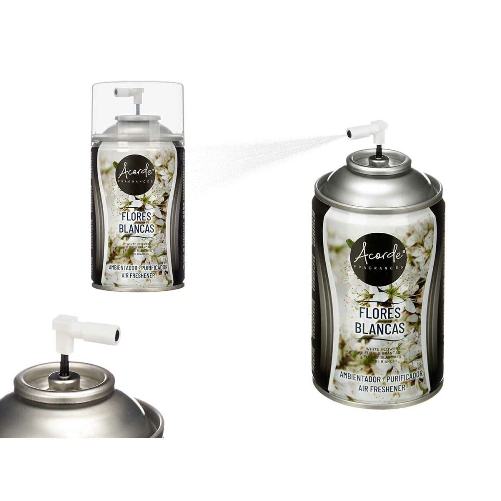 Lufterfrischer Nachfüllpackungen Acorde 58463 Weiße Blüten 250 ml Spray (6 Stück)