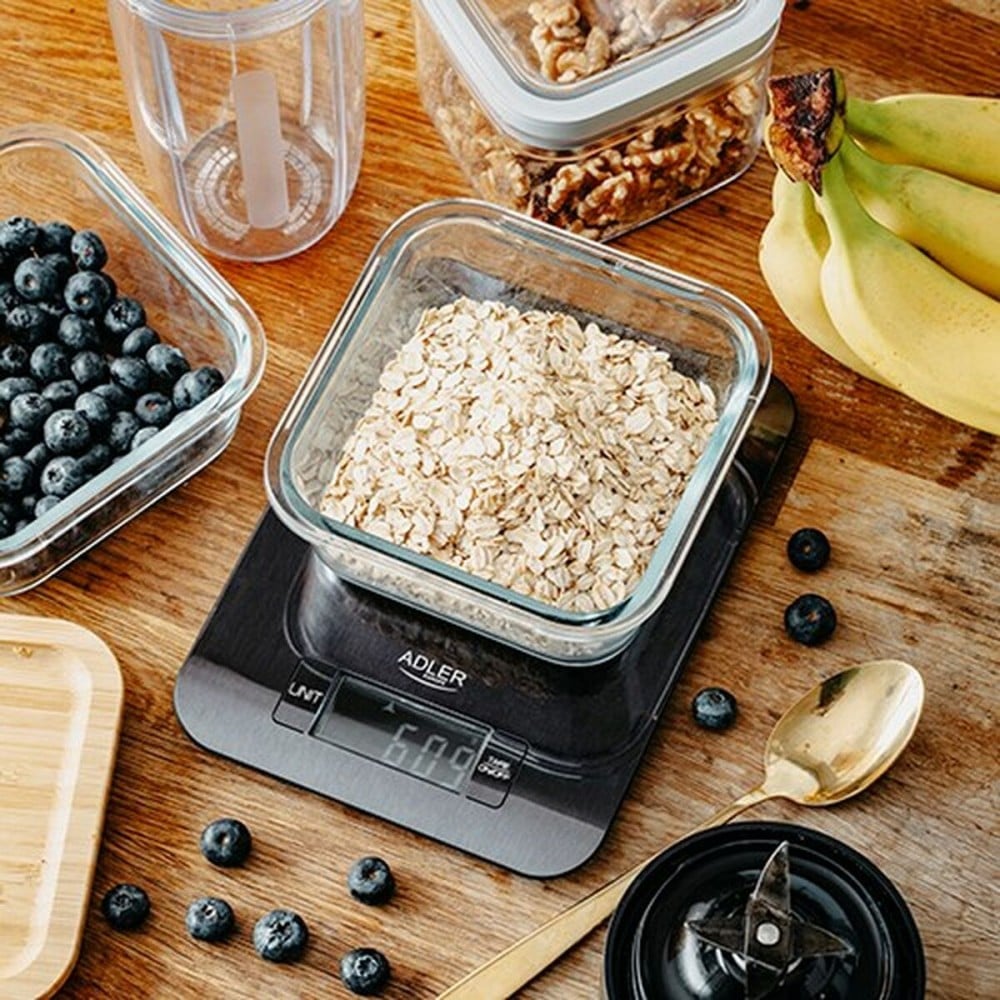 kitchen scale Adler AD 3183b Black 5 kg