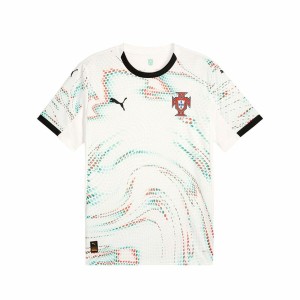 Maillot de Football à Manches Courtes pour Homme Puma Portugal Away Repl Blanc