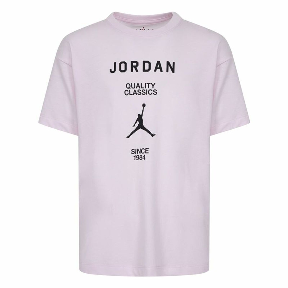 T shirt à manches courtes Enfant Jordan Jdg W J Ss Gf Gfx Noir Rose