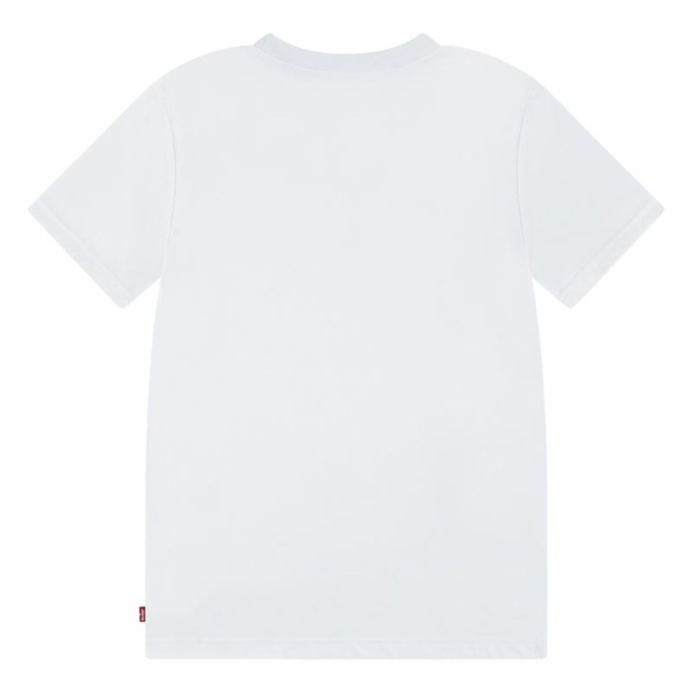 Kurzarm-T-Shirt für Kinder Levi's Lvb Golden Glow Batwing Weiß