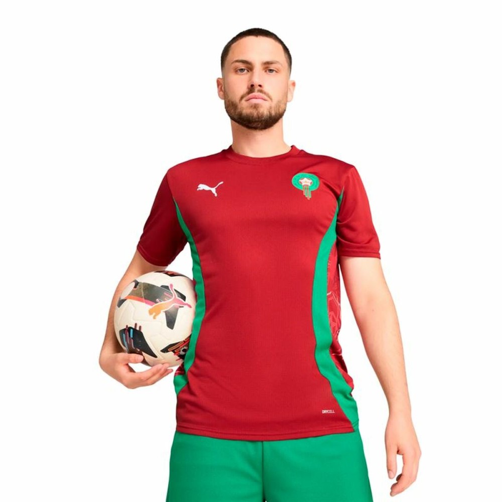 Maillot de Football à Manches Courtes pour Homme Puma Marruecos Prematch Ss Rouge