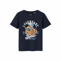 Child's Short Sleeve T-Shirt Name It Nmmvux Blue