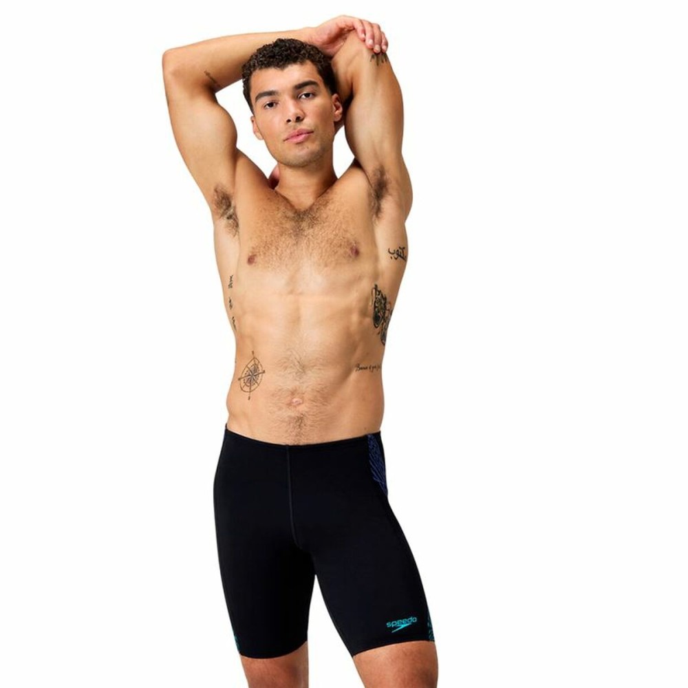 Herren Badehose Speedo Tech Panel Jammer Schwarz