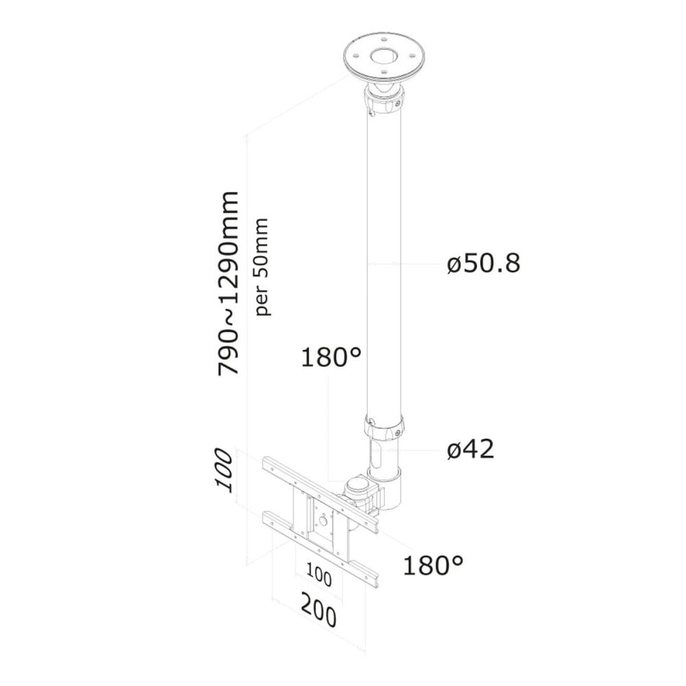TV Halterung Neomounts FPMA-C100 10" 30" 12 kg