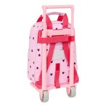 Cartable à roulettes Minnie Mouse Naive Rose 20 x 28 x 8 cm
