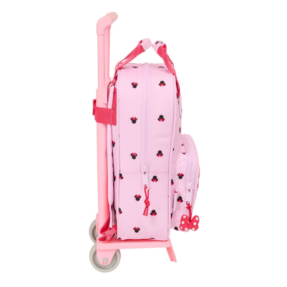 Cartable à roulettes Minnie Mouse Naive Rose 20 x 28 x 8 cm