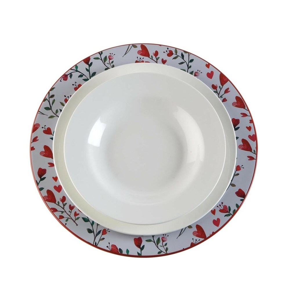 Dessous d'Assiette Versa Coeurs Métal 33 x 1,5 x 33 cm