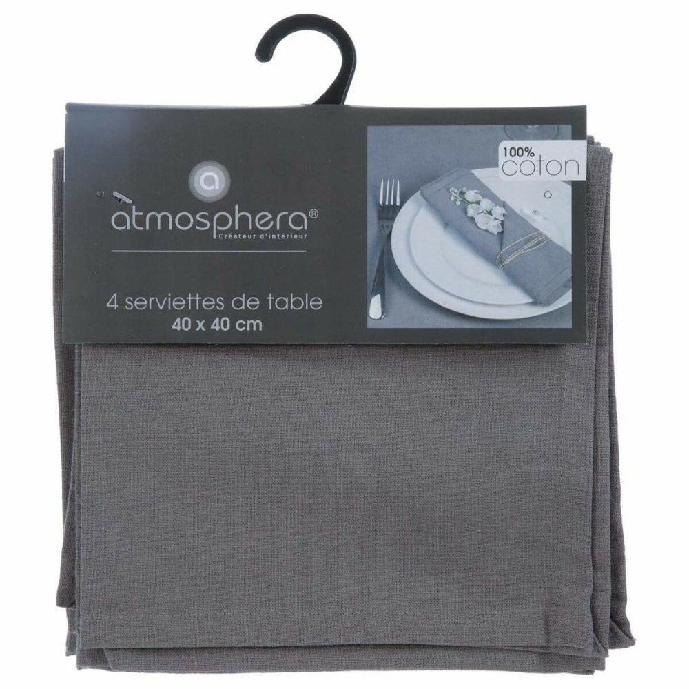 Napkins Atmosphera Grey ( 40 x 40 cm)