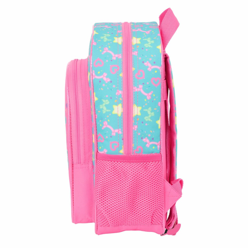 Schulrucksack Gabby's Dollhouse Confetti Rosa türkis 26 x 34 x 11 cm