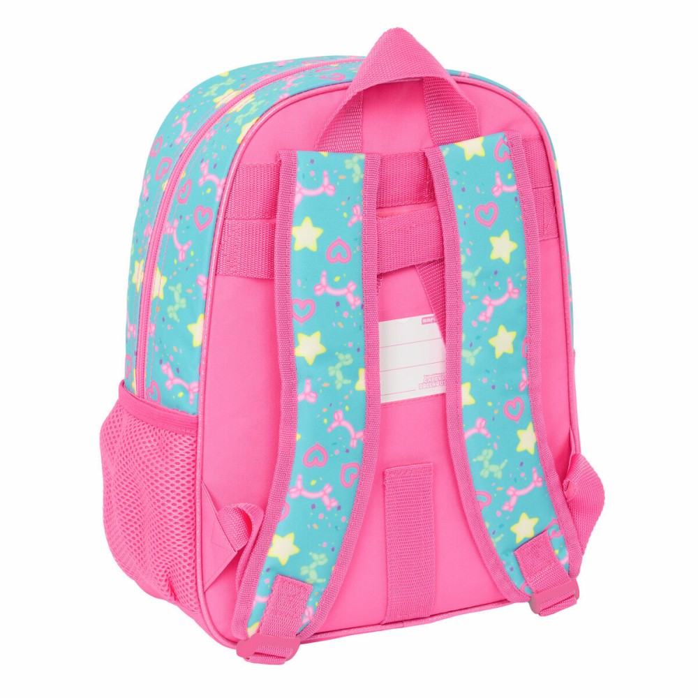 Schulrucksack Gabby's Dollhouse Confetti Rosa türkis 26 x 34 x 11 cm