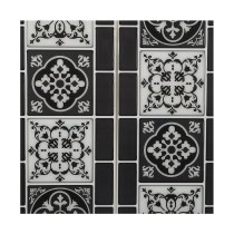 Autocollants Atmosphera Décoratif Carrelage Noir 2 Unités (30,5 x 25 x 0,3 cm)