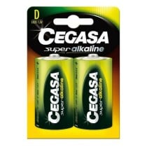 Piles Alcalines Cegasa Bl.LR20 D 1,5V (2 uds) (12 Unités)