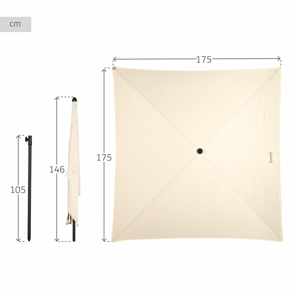 Parapluie Aktive Beige 175 x 240 x 175 cm