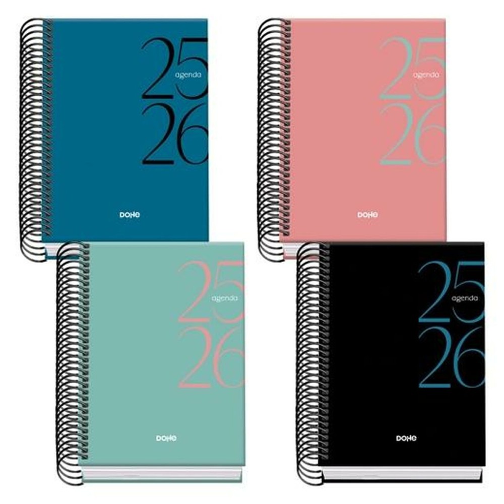 Agenda DOHE SYSTEM A6 120 x 170 mm 2025-2026 (40 Unités)