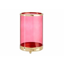Kerzenschale Gift Decor SW120613A Rosa Gold Metall Glas 12,2 x 19,5 x 12,2 cm Zylinder