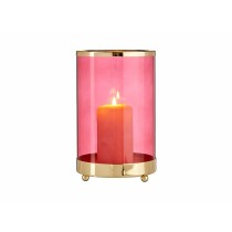 Kerzenschale Gift Decor SW120613A Rosa Gold Metall Glas 12,2 x 19,5 x 12,2 cm Zylinder