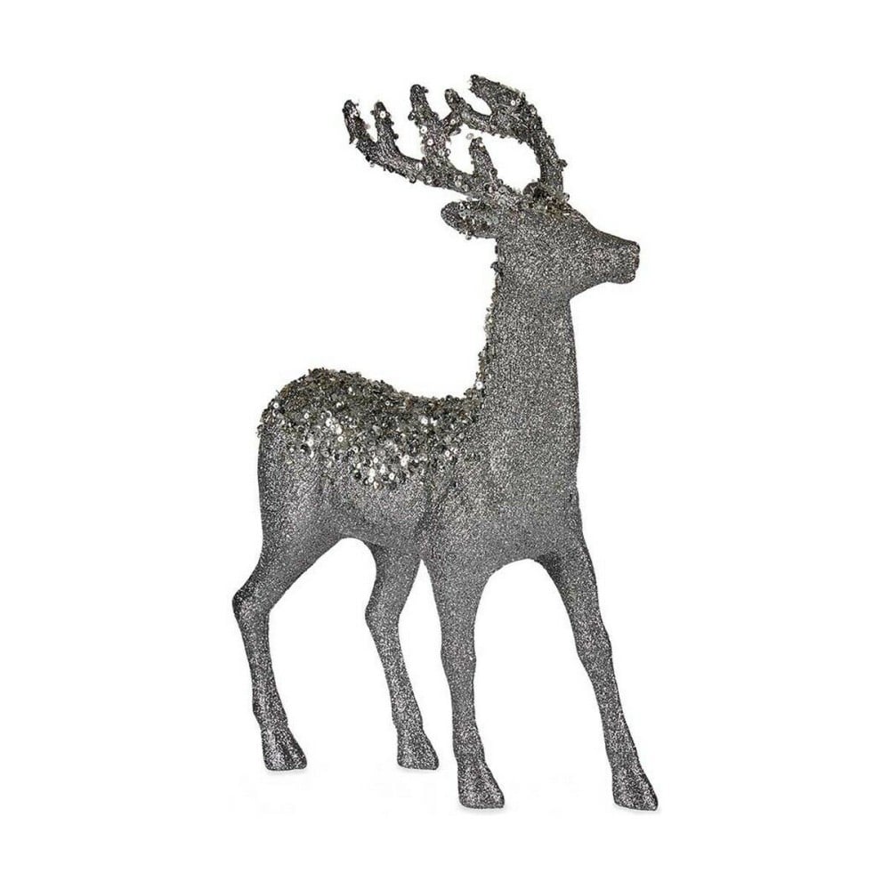 renne de noël Krist+ Blanc Argenté Argent Renne 15 x 45 x 30 cm