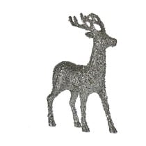 renne de noël Krist+ Blanc Argenté Argent Renne 15 x 45 x 30 cm