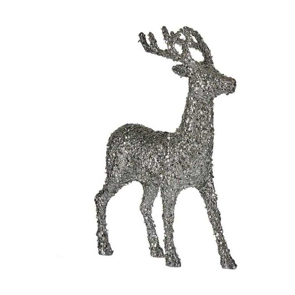 renne de noël Krist+ Blanc Argenté Argent Renne 15 x 45 x 30 cm