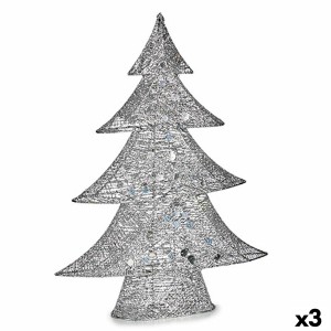Christmas Tree Krist+ 00126 Silver Metal Christmas Tree 12 x 59,5 x 48,5 cm (3 Units)