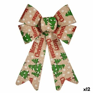 Lien Krist+ Merry Christmas Multicouleur 16 x 24 x 4 cm Décorations de Noël (12 Unités)