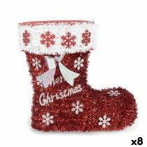 Weihnachtsstrumpf Krist+ 19CD068 Polypropylen PET Stiefel Lametta