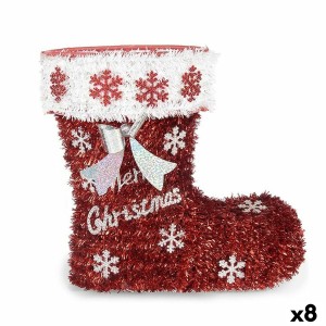 Weihnachtsstrumpf Krist+ 19CD068 Polypropylen PET Stiefel Lametta
