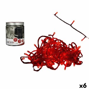 LED-Lichterkette Krist+ 8M100LED-R 3,6 W Rot 8 m 10 x 11 x 10 cm (6 Stück)