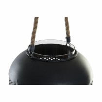 Laterne DKD Home Decor Braun Schwarz Metall Kristall Schnur Loft 22 x 22 x 43 cm