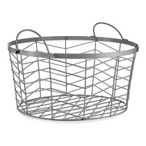Lot de paniers Gift Decor Argenté Argent Métal 40 x 18 x 40 cm