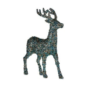 renne de noël Krist+ R201-068Z-6 Bleu Doré Renne 15 x 45 x 30 cm