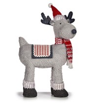 Christmas Reindeer Krist+ FG09-PX21385A White Red Grey Christmas Reindeer 22 x 47 x 45 cm (4 Units)