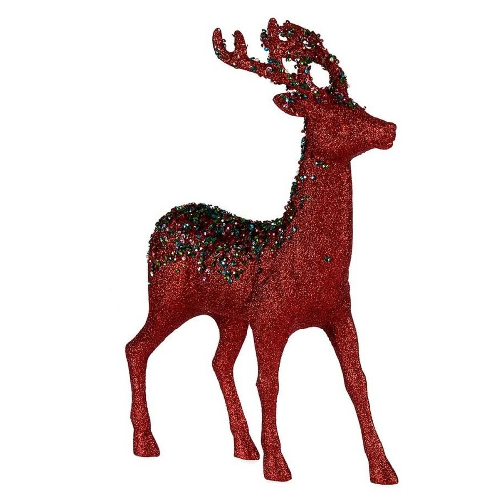 Christmas Reindeer Krist+ 7059/18-WDP2-7 Red Christmas Reindeer 15 x 45 x 30 cm (2 Units)