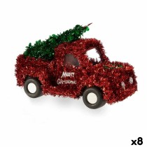 Christmas bauble Krist+ 18CH422 Red Green Van 15 x 18 x 27 cm Tinsel (8 Units)
